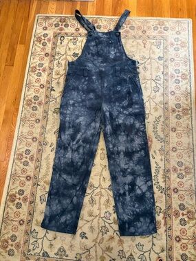 Anthropologie Indigo Tie-Dye Overalls - The Wanderer